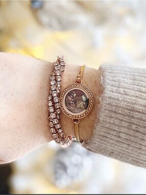 Touchstone Crystal Rose Gold Bracelet
